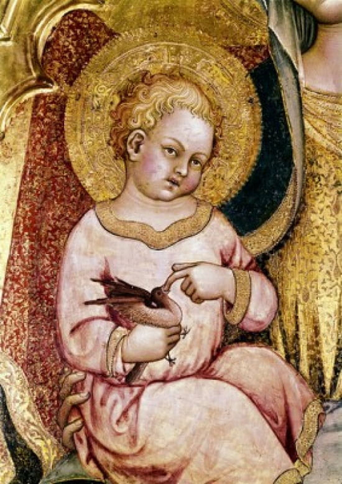 Madonna & Child - Detail  Taddeo di Bartolo (ca1362-ca1422 Italian) Canvas Art - Taddeo di Bartolo (18 x 24)