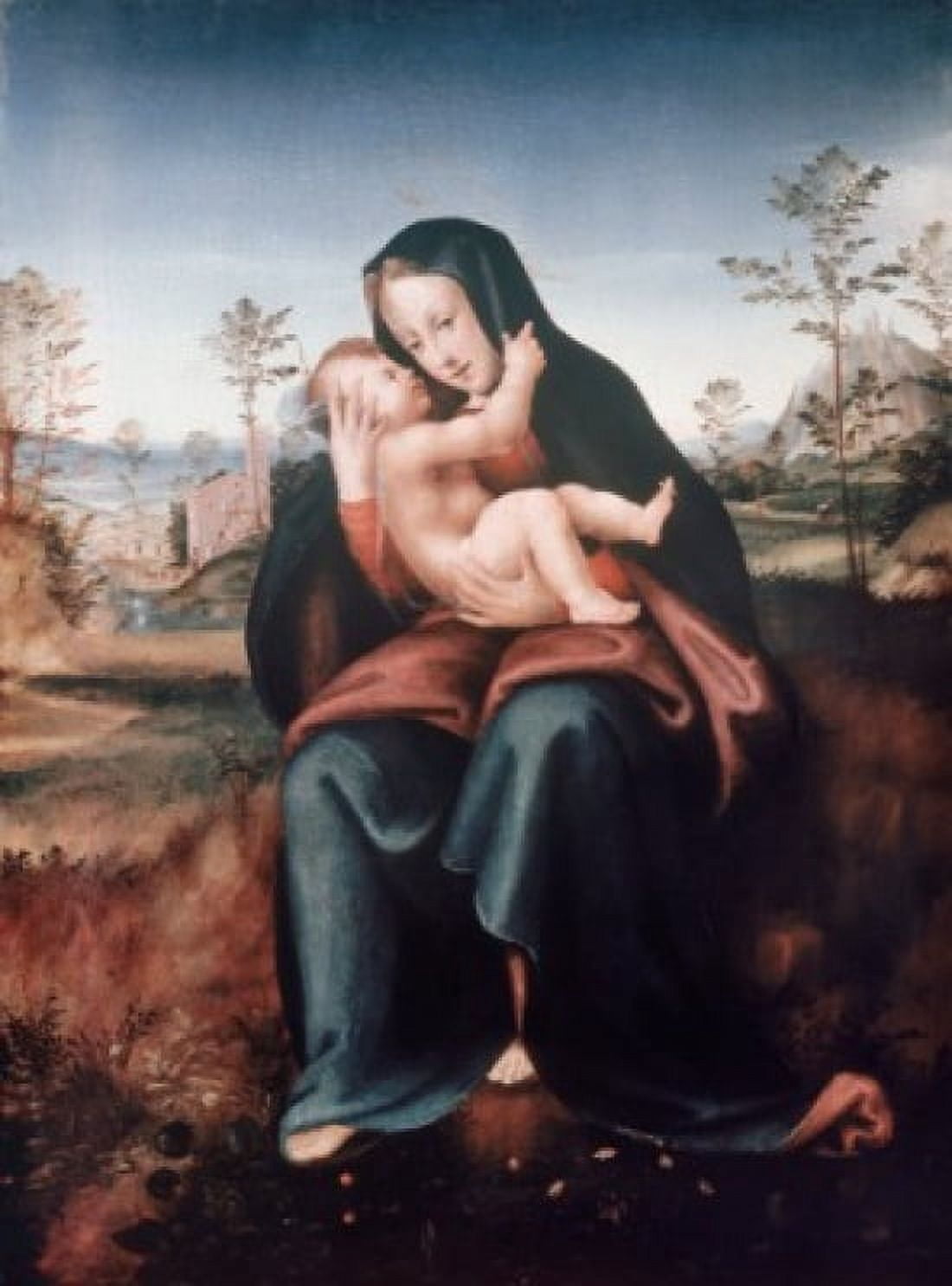 Madonna & Child Fra Bartolommeo(1472-1517 Italian) Canvas Art - Fra Bartolommeo (18 x 24)