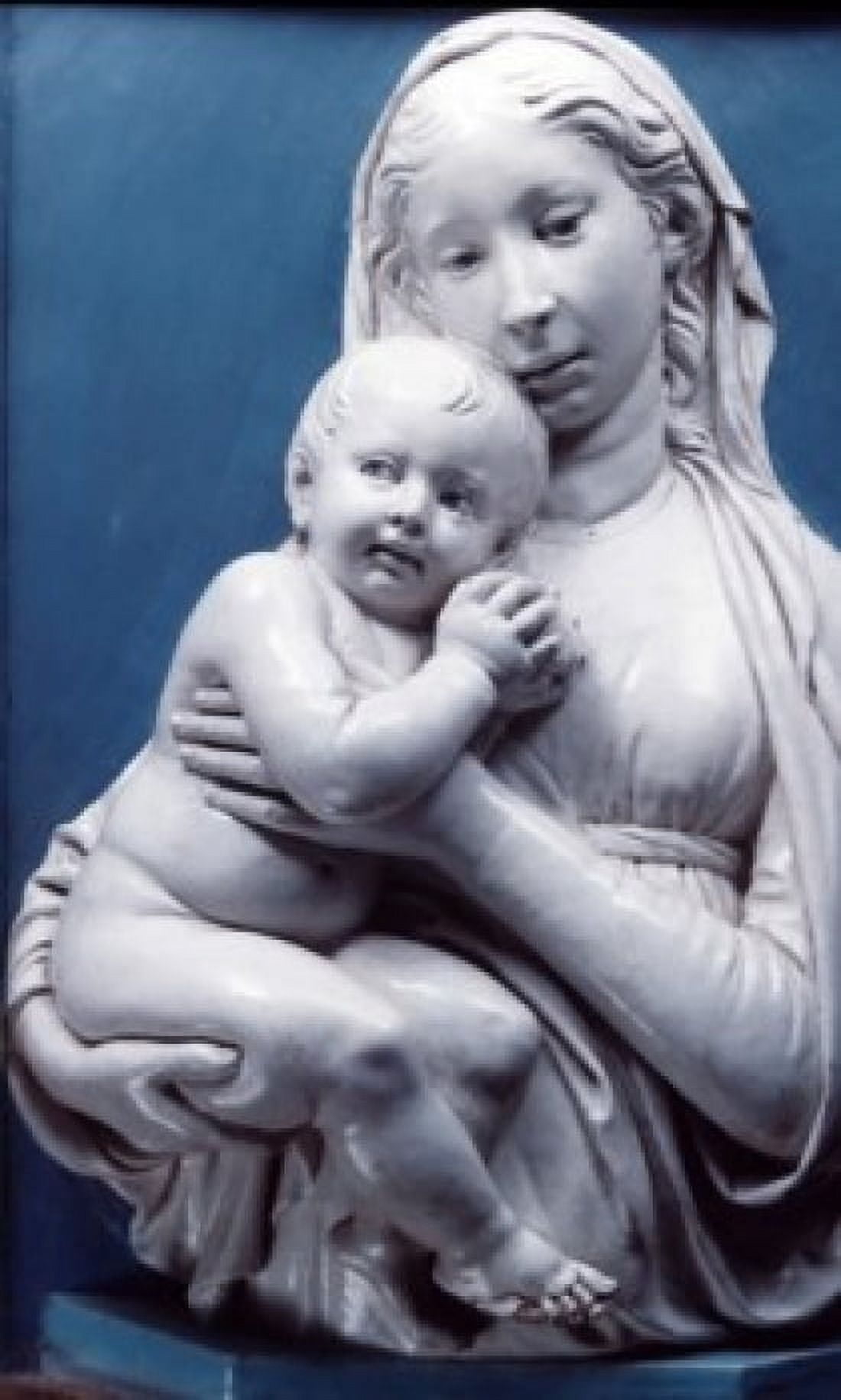 Madonna & Child Luca Della Robbia (1400-1482Italian) Bargello National Museum Florence Italy Canvas Art - Luca Della Robbia (18 x 24)