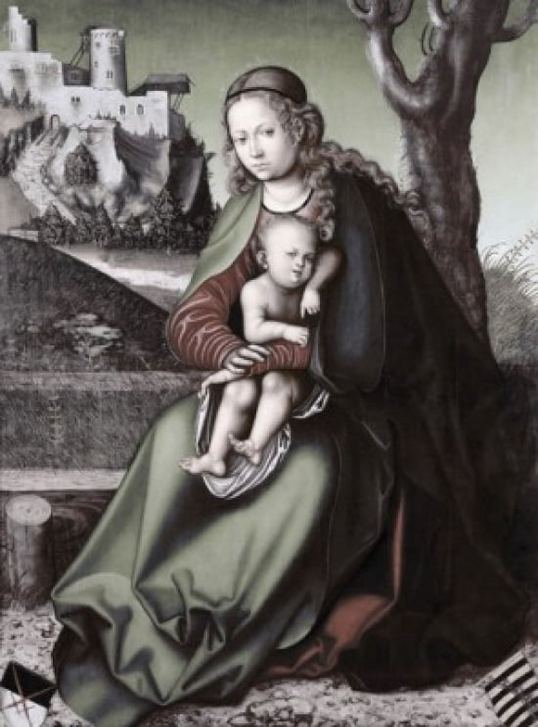 Madonna & Child Lucas Cranach the Elder (1472-1553German) Canvas Art - Lucas Cranach (18 x 24)