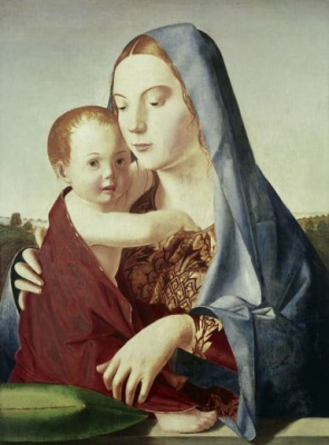 Madonna and Child ca 1475 Antonello da Messina (ca1430-1479 Italian) Oil & tempera on panel National Gallery of Art Washington DC USA Canvas Art - Antonello da Messina (18 x 24)