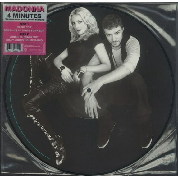 Madonna Featuring Justin Timberlake & Timbalan - 4 Minutes - 12" Picture Disc