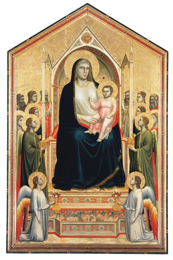 Madonna In Majesty (Ognissanti Madonna) Canvas Art - (24 x 36)