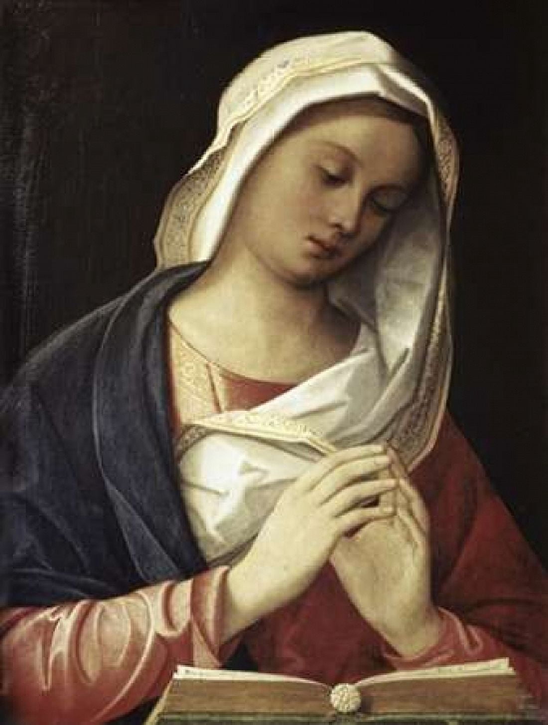 Madonna In Prayer Canvas Art - Unknown (18 x 24)