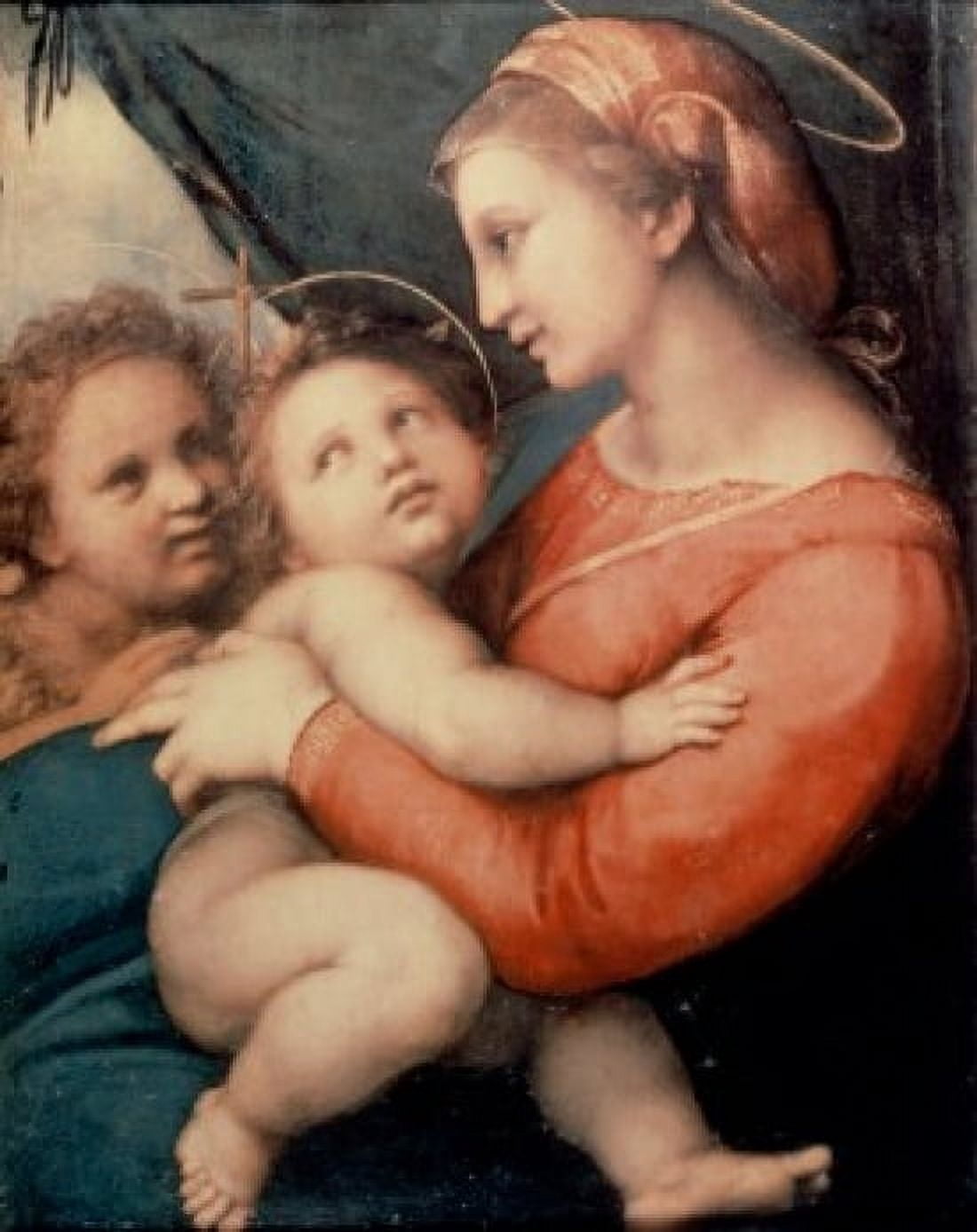 Madonna In The Tent Raphael (1483-1520 Italian) Bavarian National Museum Munich Germany Canvas Art - Raphael (24 x 36)