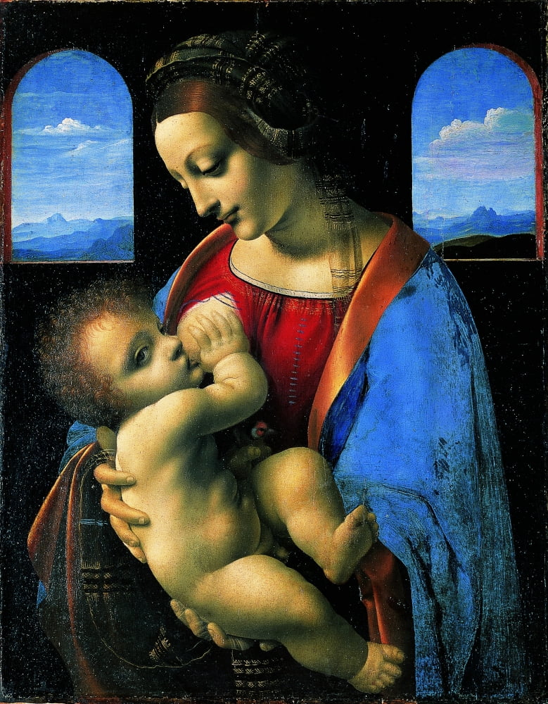 Madonna Litta Canvas Art - (18 x 24)