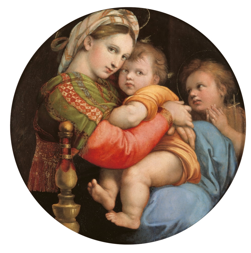 Madonna Of The Chair Canvas Art -  (24 x 36)