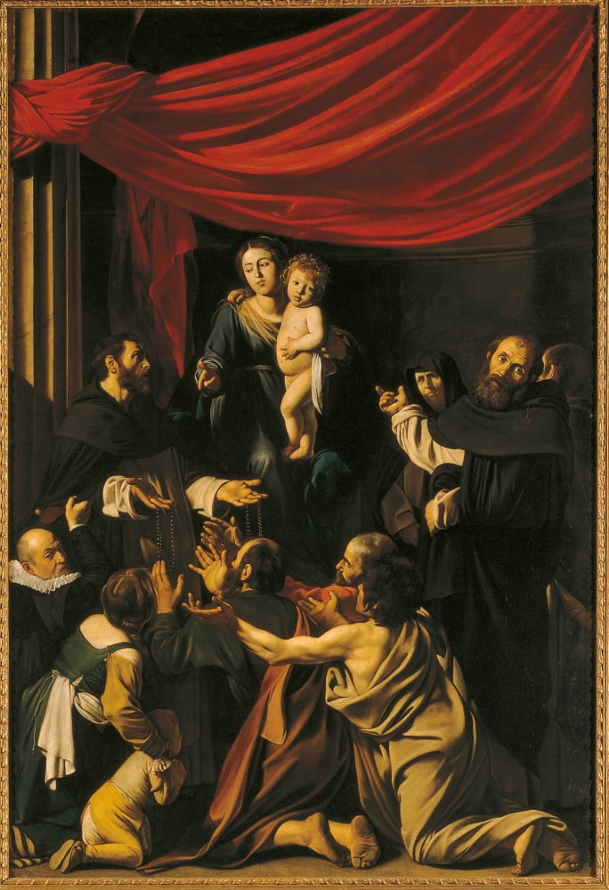 Madonna Of The Rosary Canvas Art - (18 x 24)