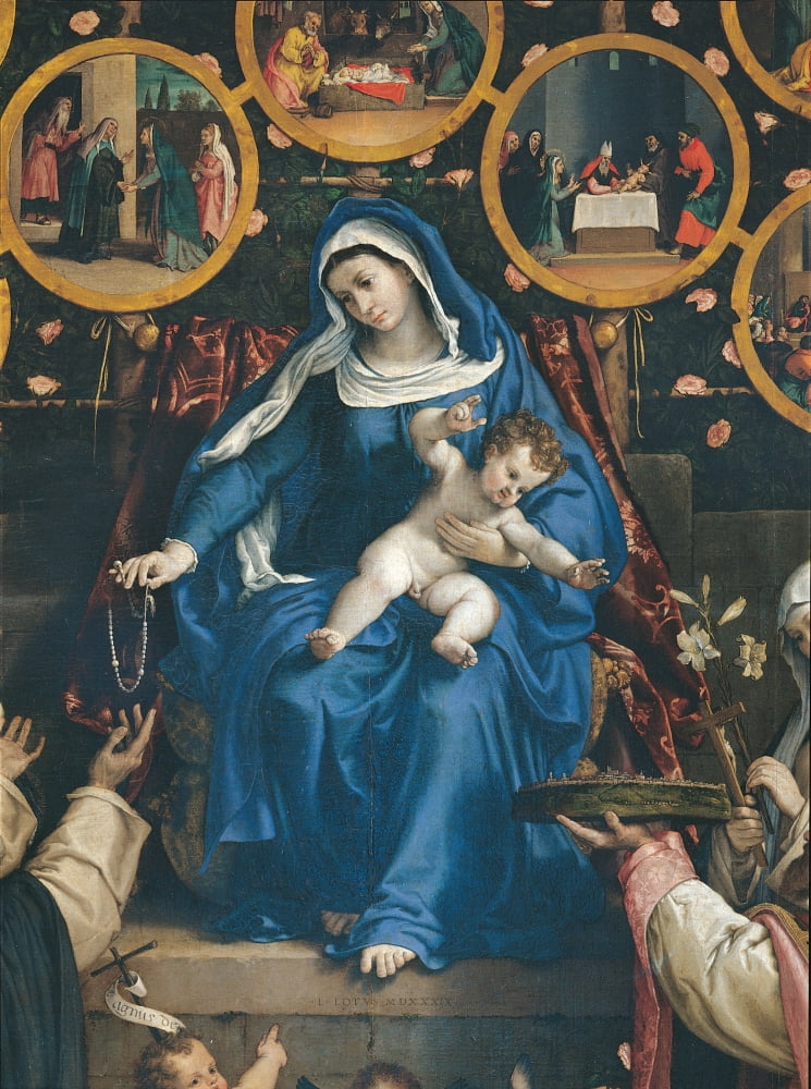 Madonna Of The Rosary Canvas Art -  (18 x 24)