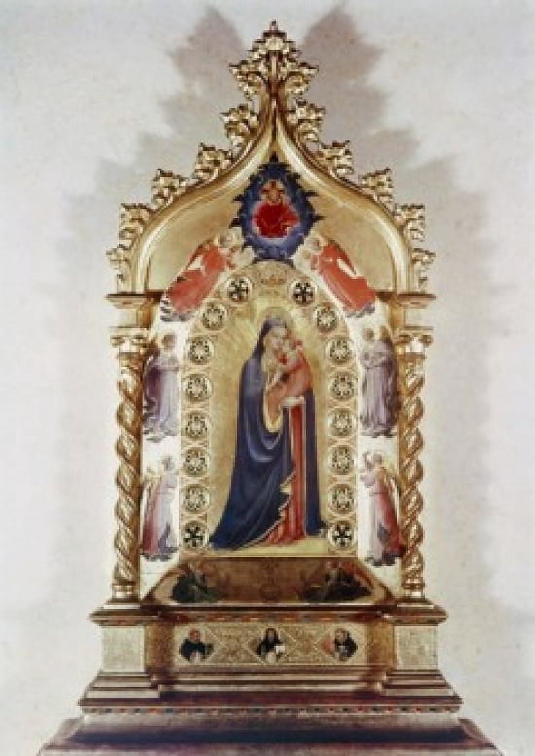 Madonna Of The Stars Fra Angelico (ca1395-1455 Italian) Gilded Wood Canvas Art - Fra Angelico (24 x 36)