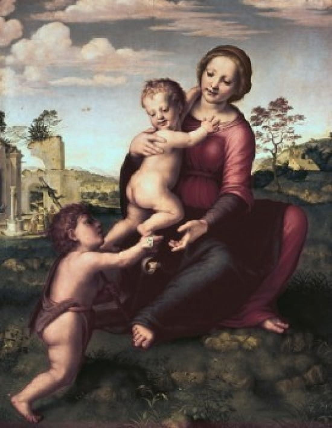 Madonna Of The Well Franciabigio (ca1482-1525 Italian) Galleria dell Accademia Florence Italy Canvas Art - Franciabigio (24 x 36)