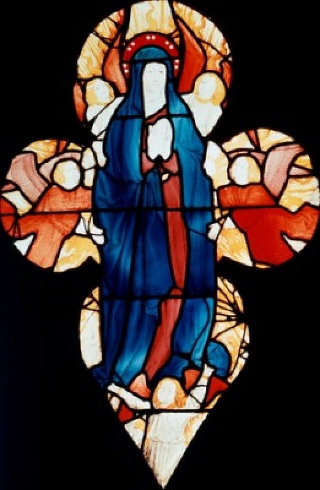 Madonna Stained Glass Canvas Art - (24 x 36)