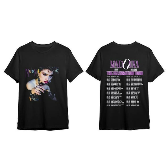 Madonna The Celebration Tour 2024 Black T-Shirt Gift Fans Music All ...