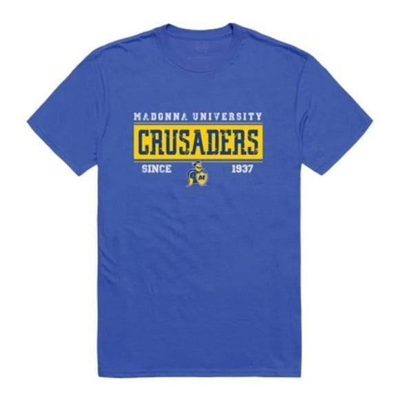 Madonna University Crusaders College Established T-Shirt, Royal - Large