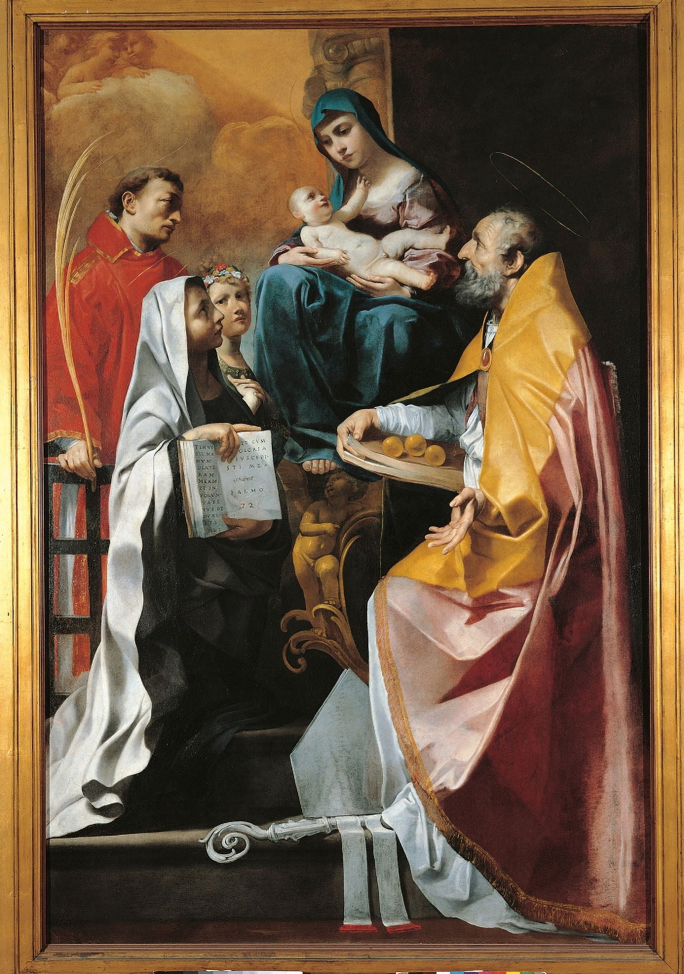 Madonna With Child And Saints Lawrence Canvas Art - (24 x 36)