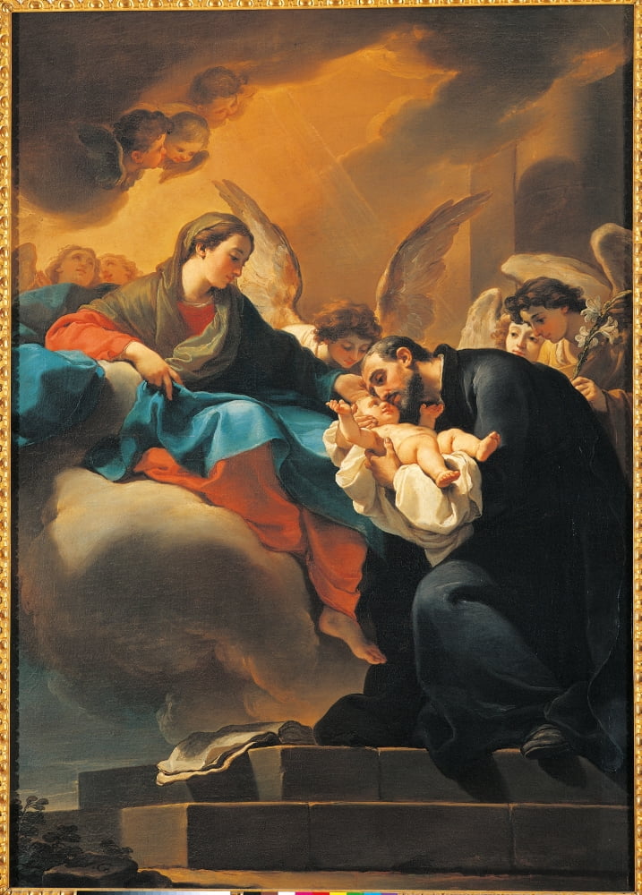 Madonna With Child And St Cajetan Canvas Art -  (24 x 36)