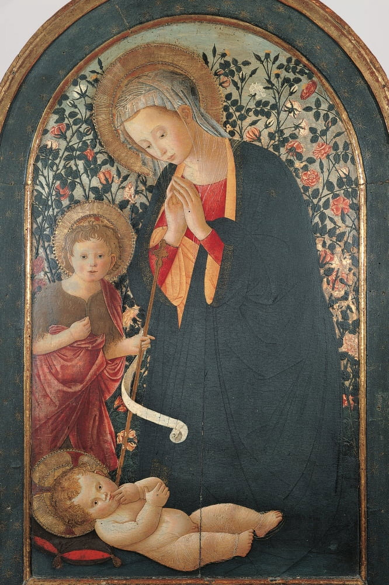Madonna With Child And Young St John Canvas Art - (18 x 24)