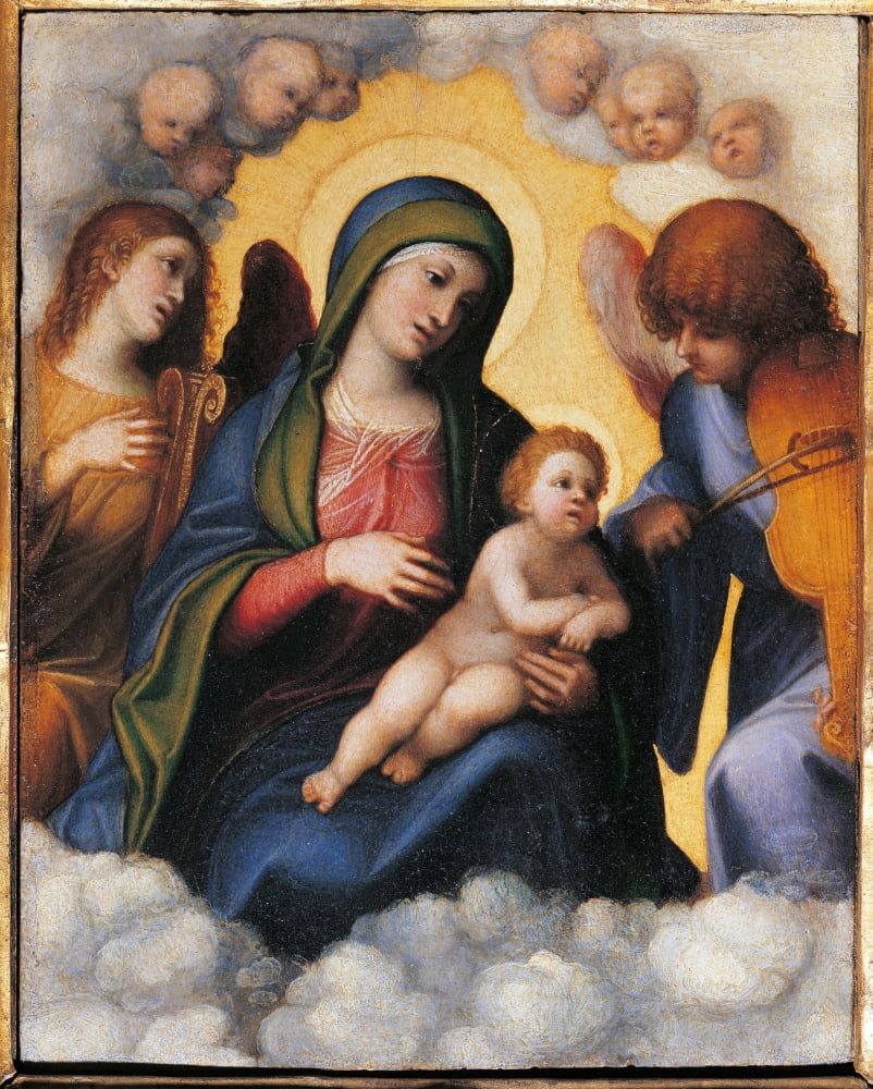 Madonna With Child Canvas Art - (18 x 24)