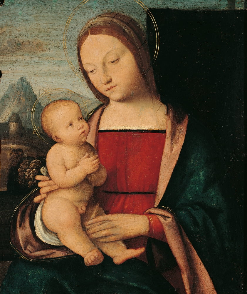 Madonna With Child Canvas Art -  (18 x 24)