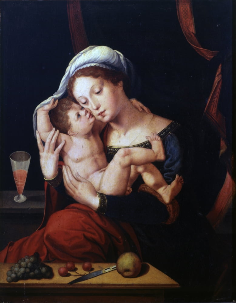 Madonna With Child Canvas Art - (24 x 36)