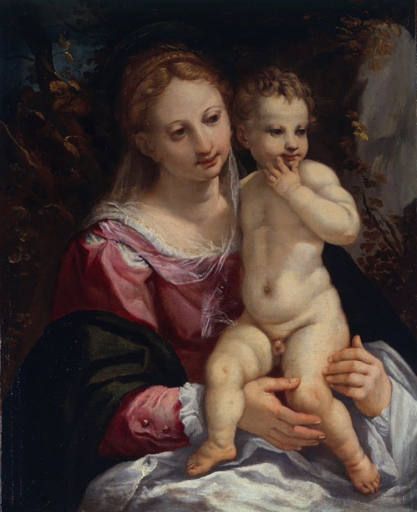 Madonna With Child Canvas Art - (24 x 36)