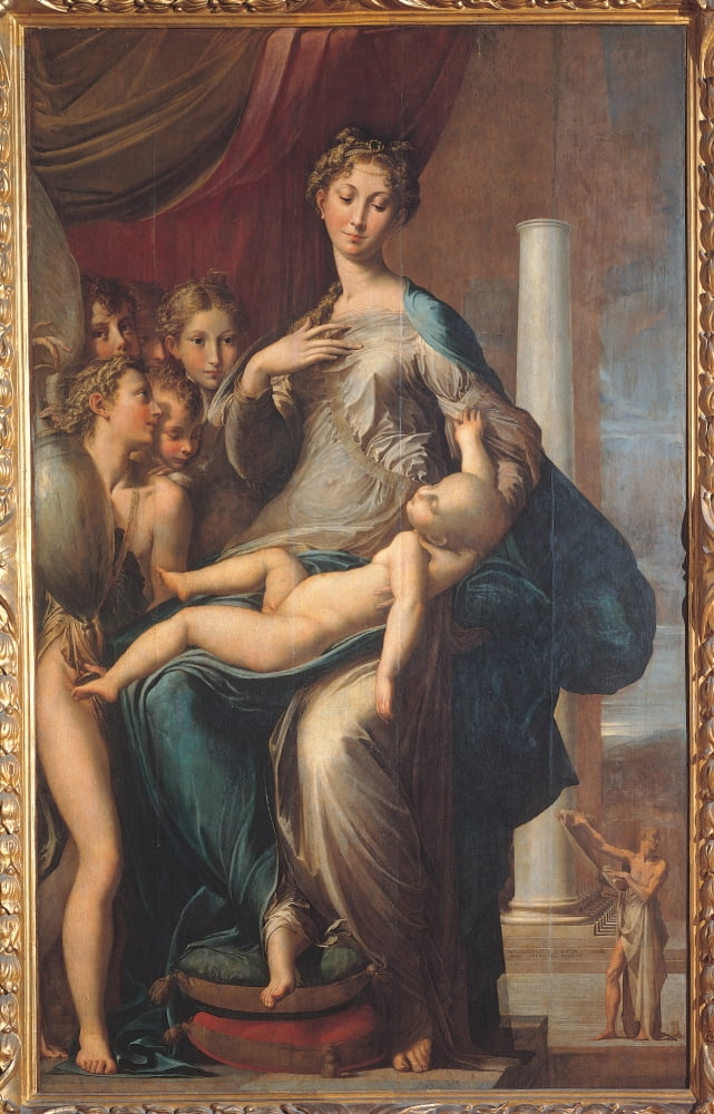 Madonna With The Long Neck Canvas Art - (24 x 36)