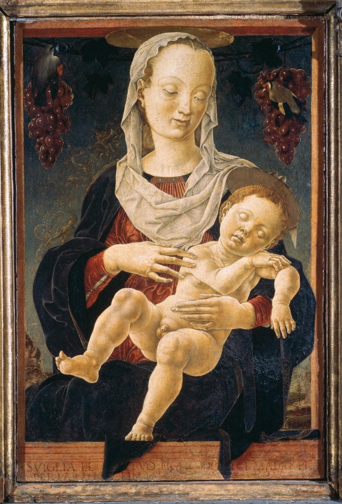 Madonna With The Sleeping Child (Madonna Of The Zodiac) Canvas Art - (24 x 36)