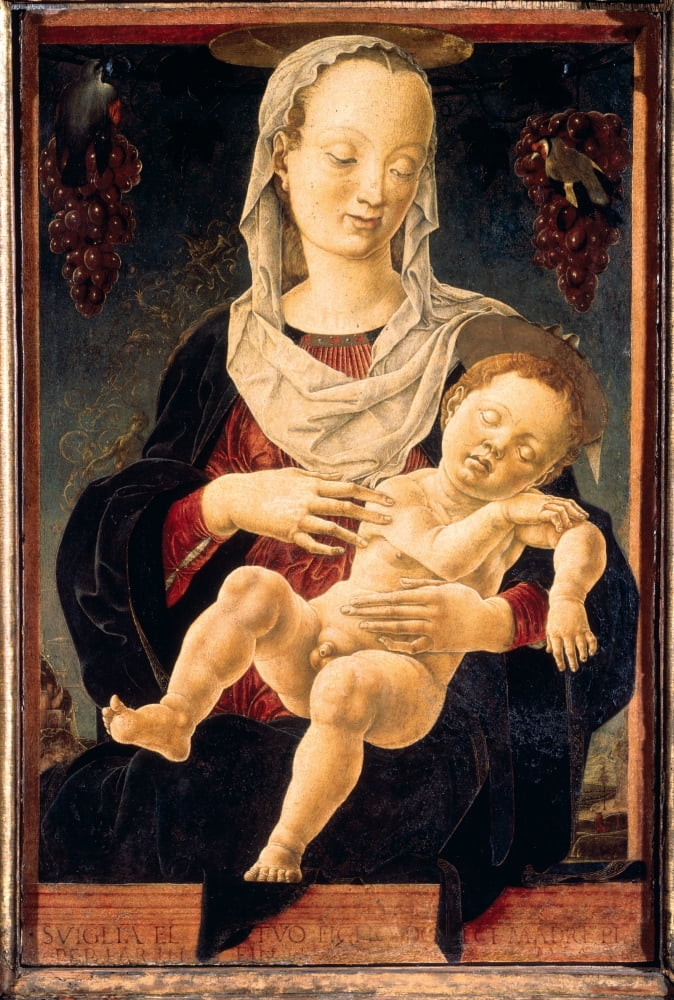 Madonna With The Sleeping Child (Madonna Of The Zodiac) Canvas Art - (24 x 36)