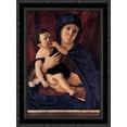 thumbnail image 1 of Madonna and Child 20x24 Black Ornate Wood Framed Canvas Art by Bellini, Giovanni, 1 of 2