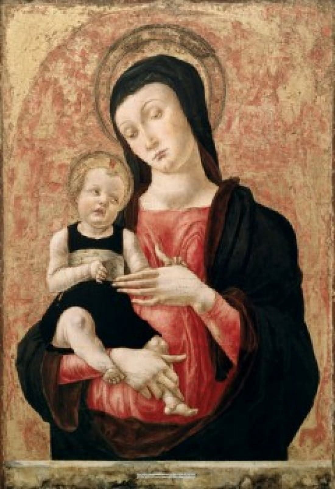 Madonna and Child Bartolomeo Vivarini (Ac1450-1499Venetian) Correr Civic Museum Venice Canvas Art - Bartolomeo Vivarini (18 x 24)