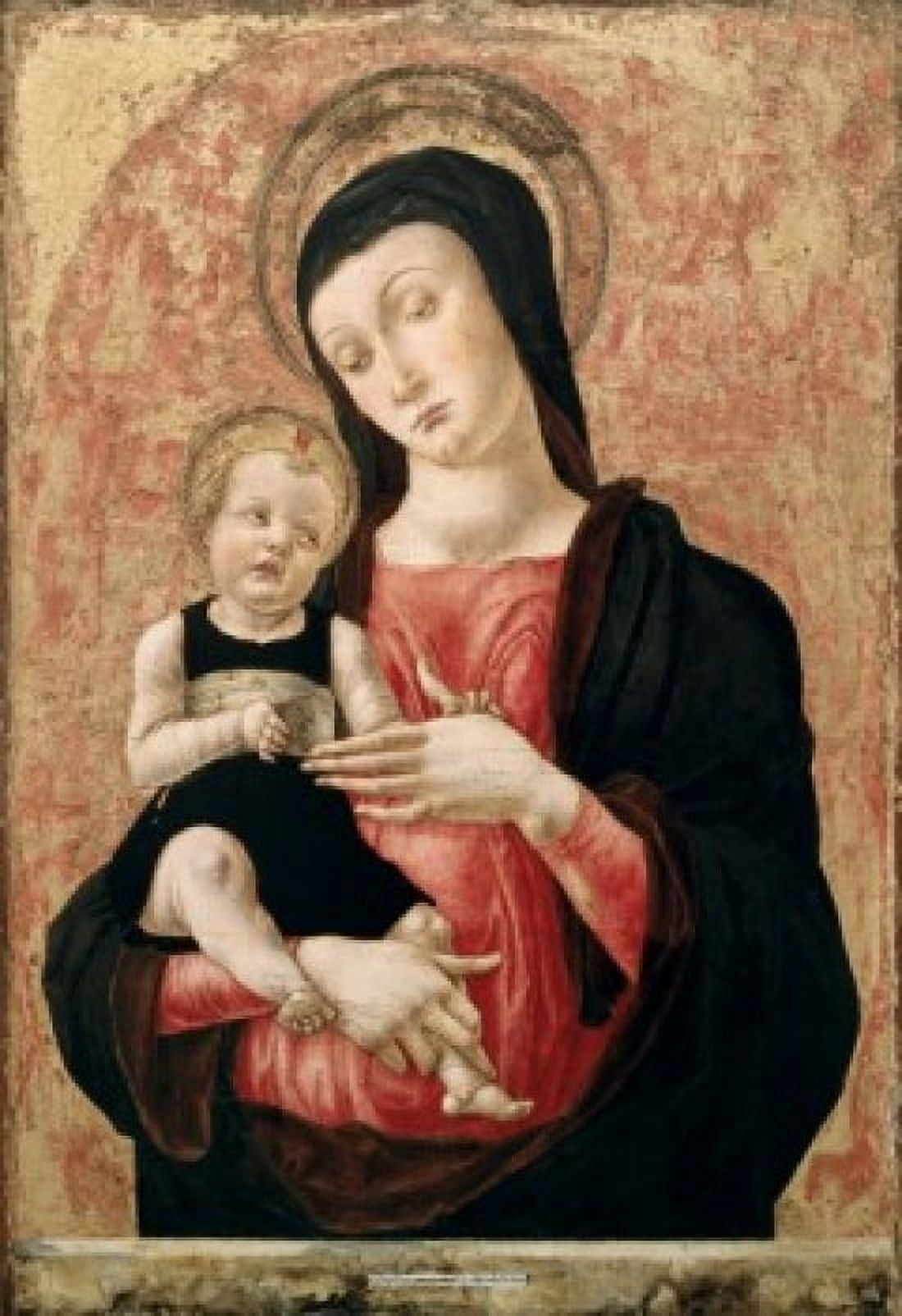 Madonna and Child Bartolomeo Vivarini (Ac1450-1499Venetian) Correr Civic Museum Venice Canvas Art - Bartolomeo Vivarini (24 x 36)