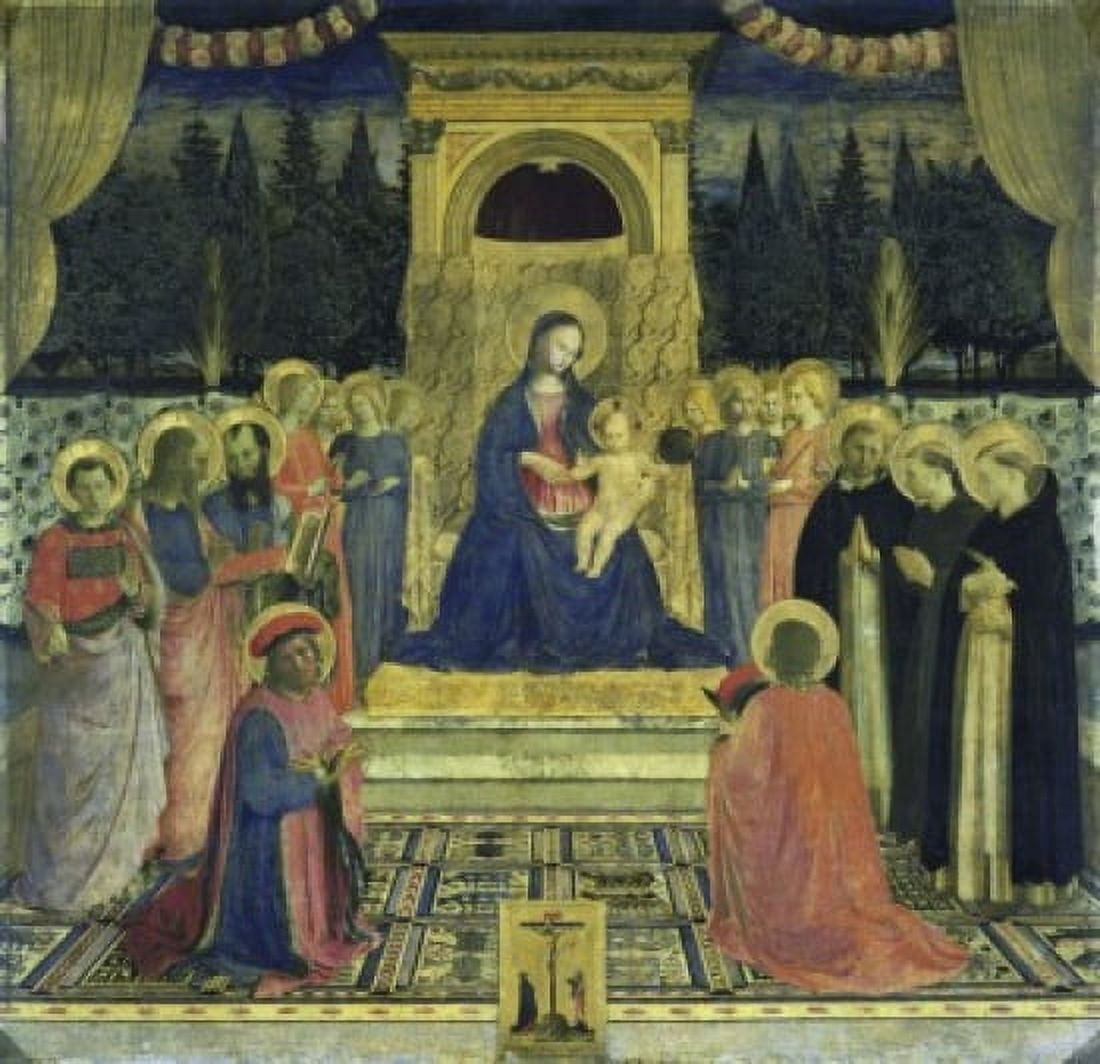 Madonna and Child Fra Angelico (ca1400-1455Italian) Museo di San Marco Florence Canvas Art - Fra Angelico (18 x 24)