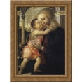 thumbnail image 1 of Madonna and Child (Madonna della Loggia) 20x24 Gold Ornate Wood Framed Canvas Art by Botticelli, Sandro, 1 of 2