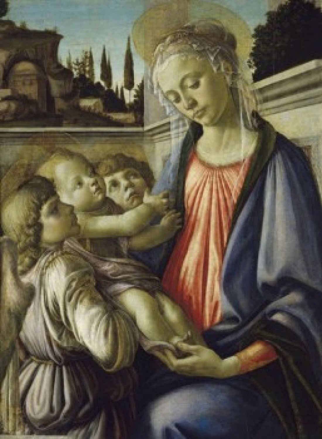 Madonna and Child Sandro Botticelli (1444-1510Italian) Museo de Capodimonte Napoli Canvas Art - Sandro Botticelli (24 x 36)