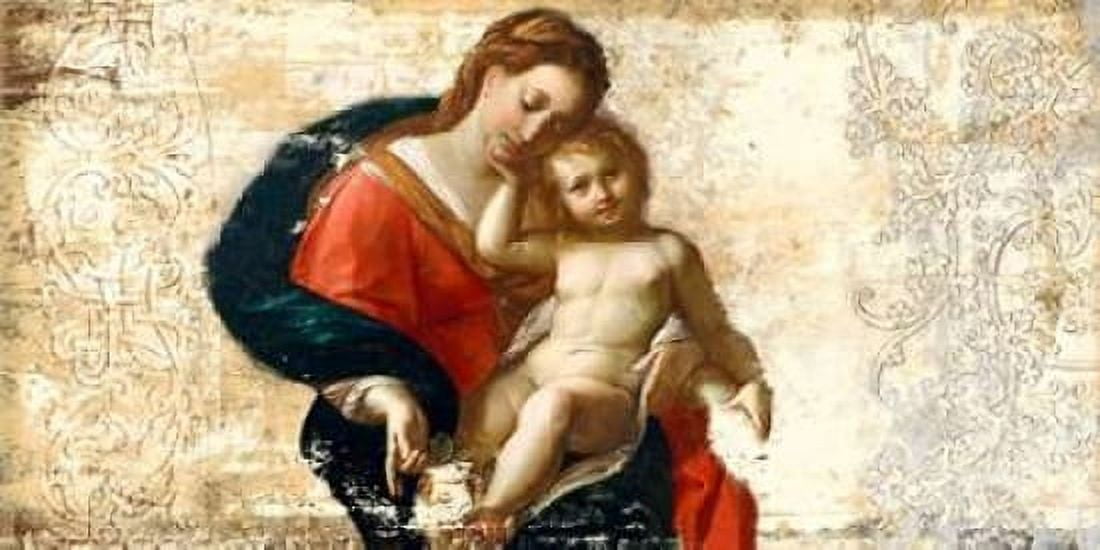 Madonna and Child-after Procaccini Canvas Art - Simon Roux (10 x 20)
