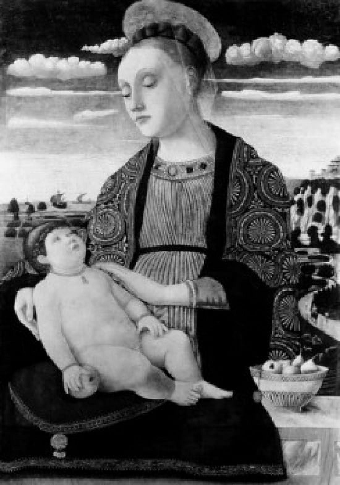 Madonna and Child by Domenico Morone (circa 1442-after 1517) from Widener Collection Canvas Art - Domenico Morone (24 x 36)