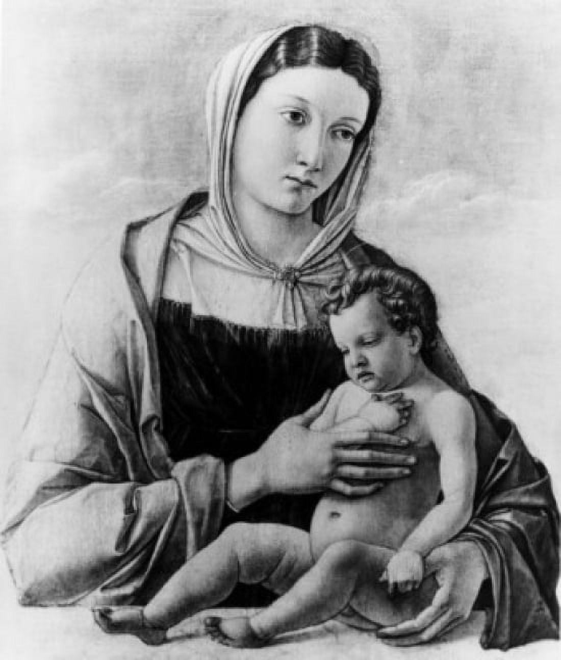Madonna and Child by Giovanni Bellini (1430-1516) Canvas Art - Giovanni Bellini (18 x 24)