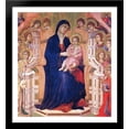 thumbnail image 1 of Madonna and Child on a throne 28x30 Large Black Wood Framed Print Art by Duccio, 1 of 2