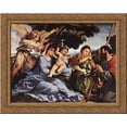 thumbnail image 1 of Madonna and Child with Saints and an Angel 24x20 Gold Ornate Wood Framed Canvas Art by Lotto, Lorenzo, 1 of 2