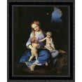 thumbnail image 1 of Madonna and Child with the Young Saint John 20x24 Black Ornate Wood Framed Canvas Art by Correggio, 1 of 2