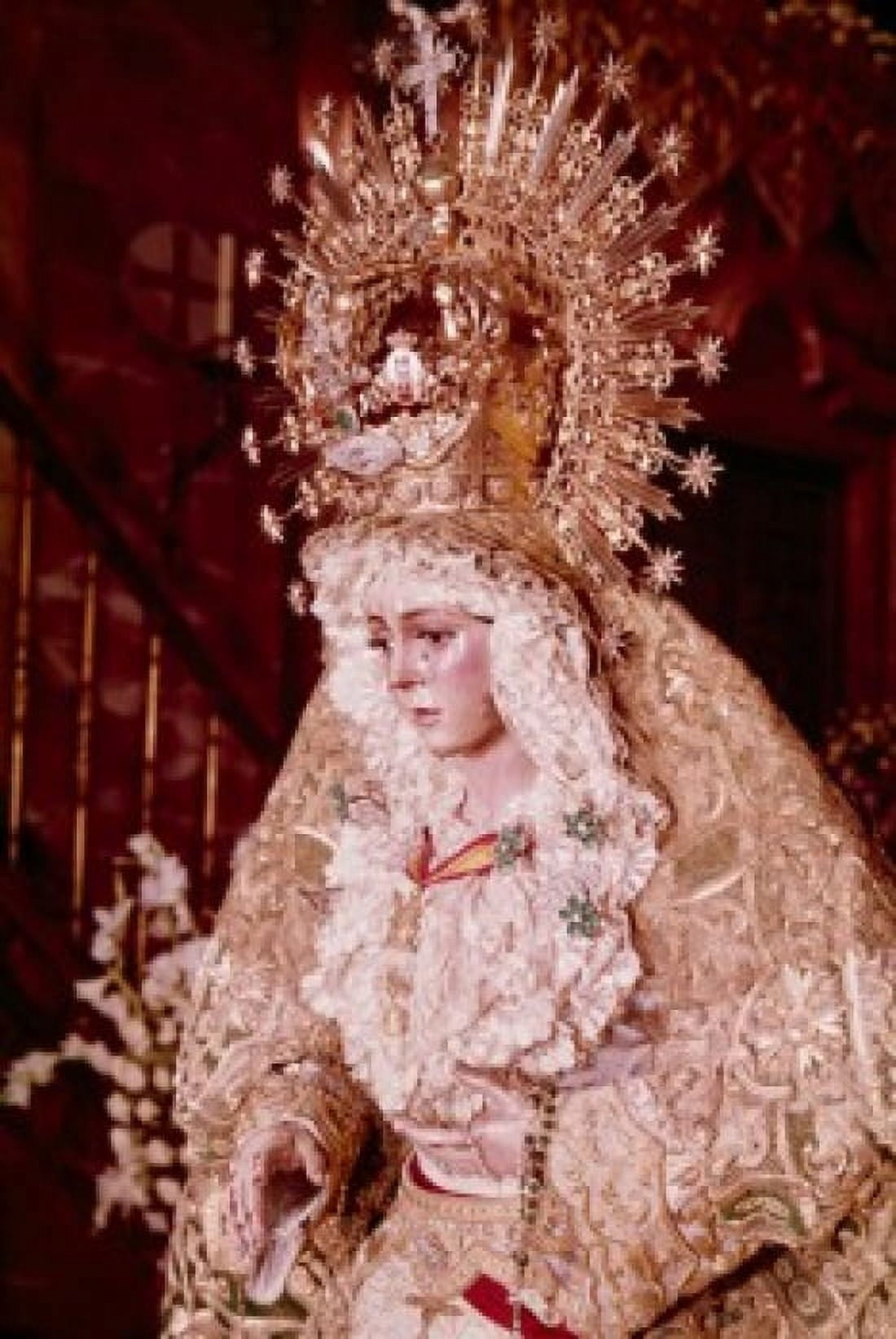 Madonna de la Macarena artist unknown sculpture Spain Seville Canvas Art - (18 x 24)