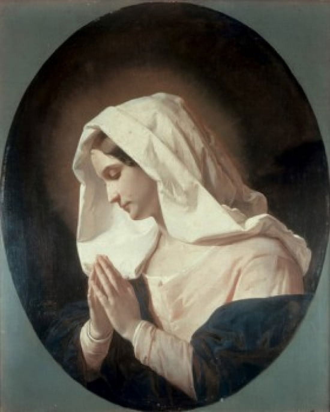 Madonna in Prayer Giuseppe Molteni (1800-1867Italian) Canvas Art - Giuseppe Molteni (18 x 24)