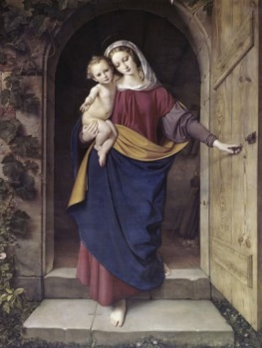 Madonna in the Workshop Eduard Steinbruck (1802-1882German) Herzog Anton Ulrich Museum Braunchweick Germany Canvas Art - Eduard Steinbruck (24 x 36)