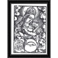 thumbnail image 1 of Madonna nursing 28x38 Large Black Ornate Wood Framed Canvas Art by Hans Baldung, 1 of 2
