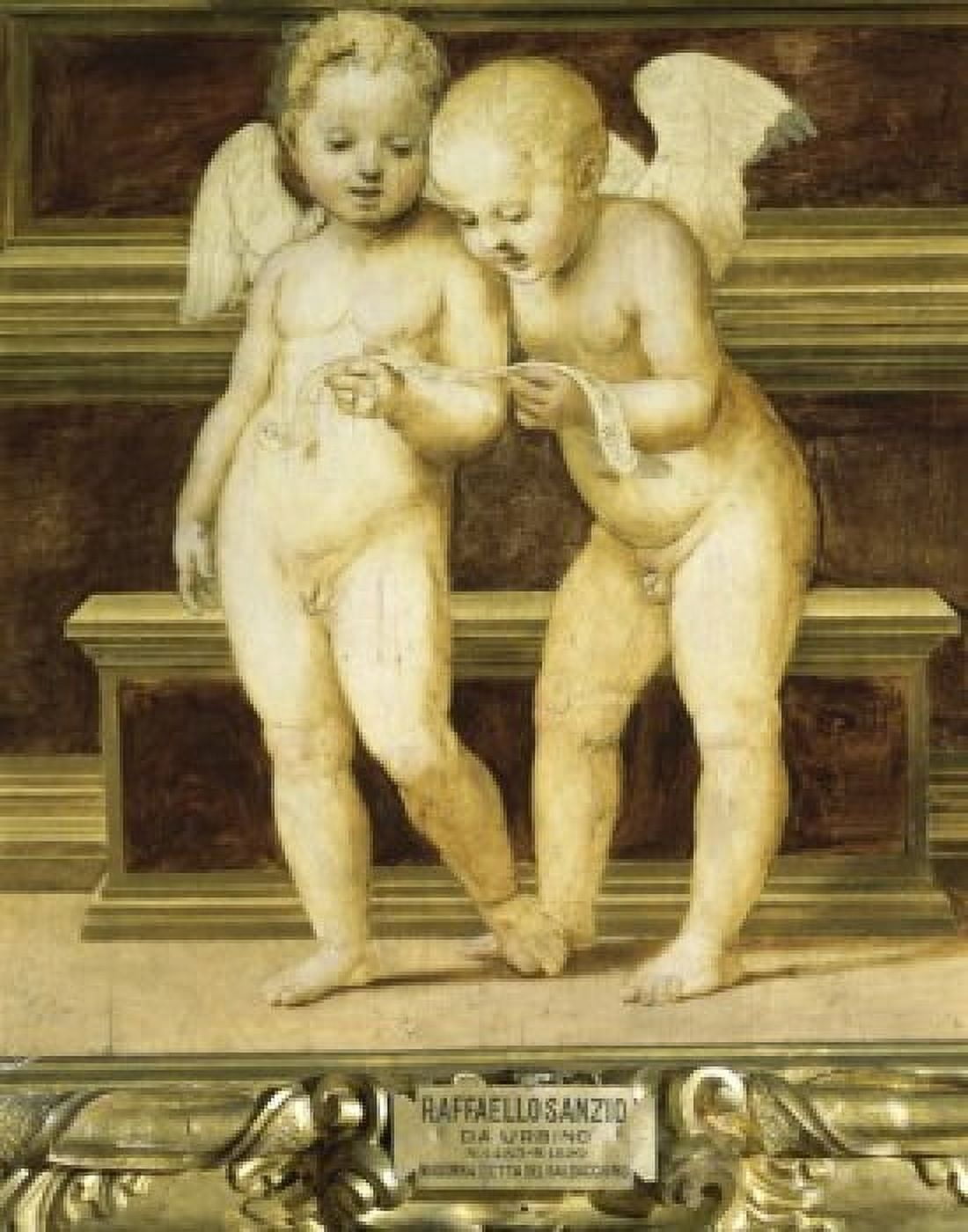 Madonna of the Canopy (Detail) Raphael (1483-1520 Italian) Palazzo Pitti Palatina Gallery Florence Canvas Art - Raphael (18 x 24)