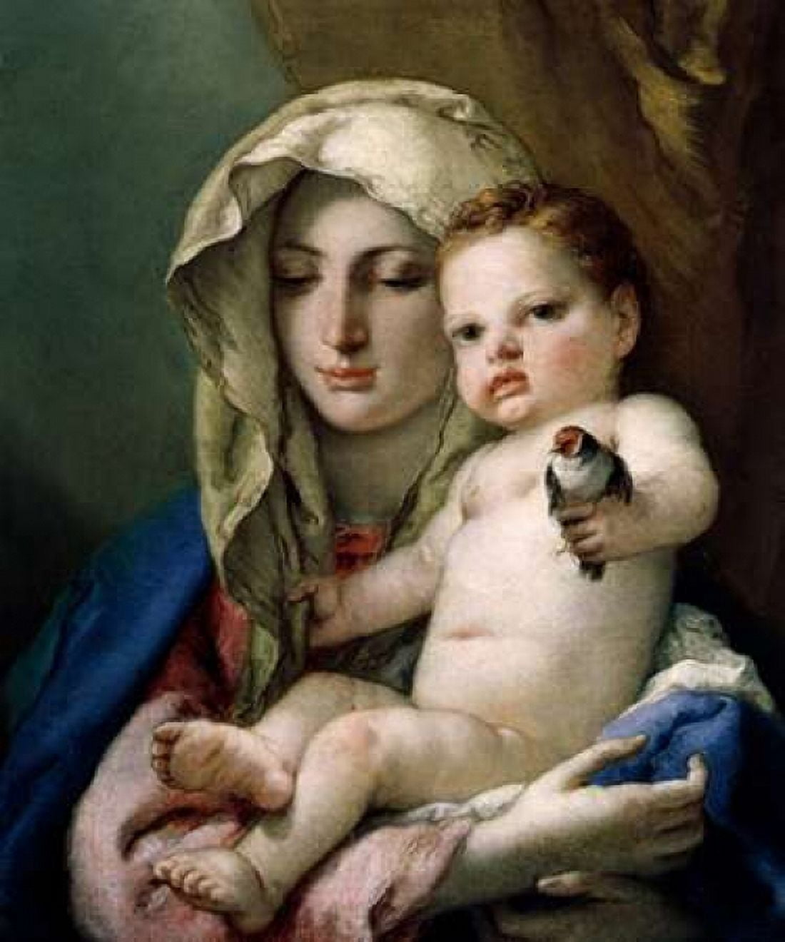 Madonna of the Goldfinch Canvas Art - Giovanni Battista Tiepolo (20 x 24)