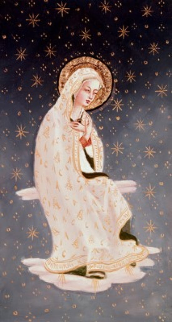 Madonna of the Peace Fra Angelico (ca1395-1455 Italian) Canvas Art - Fra Angelico (18 x 24)
