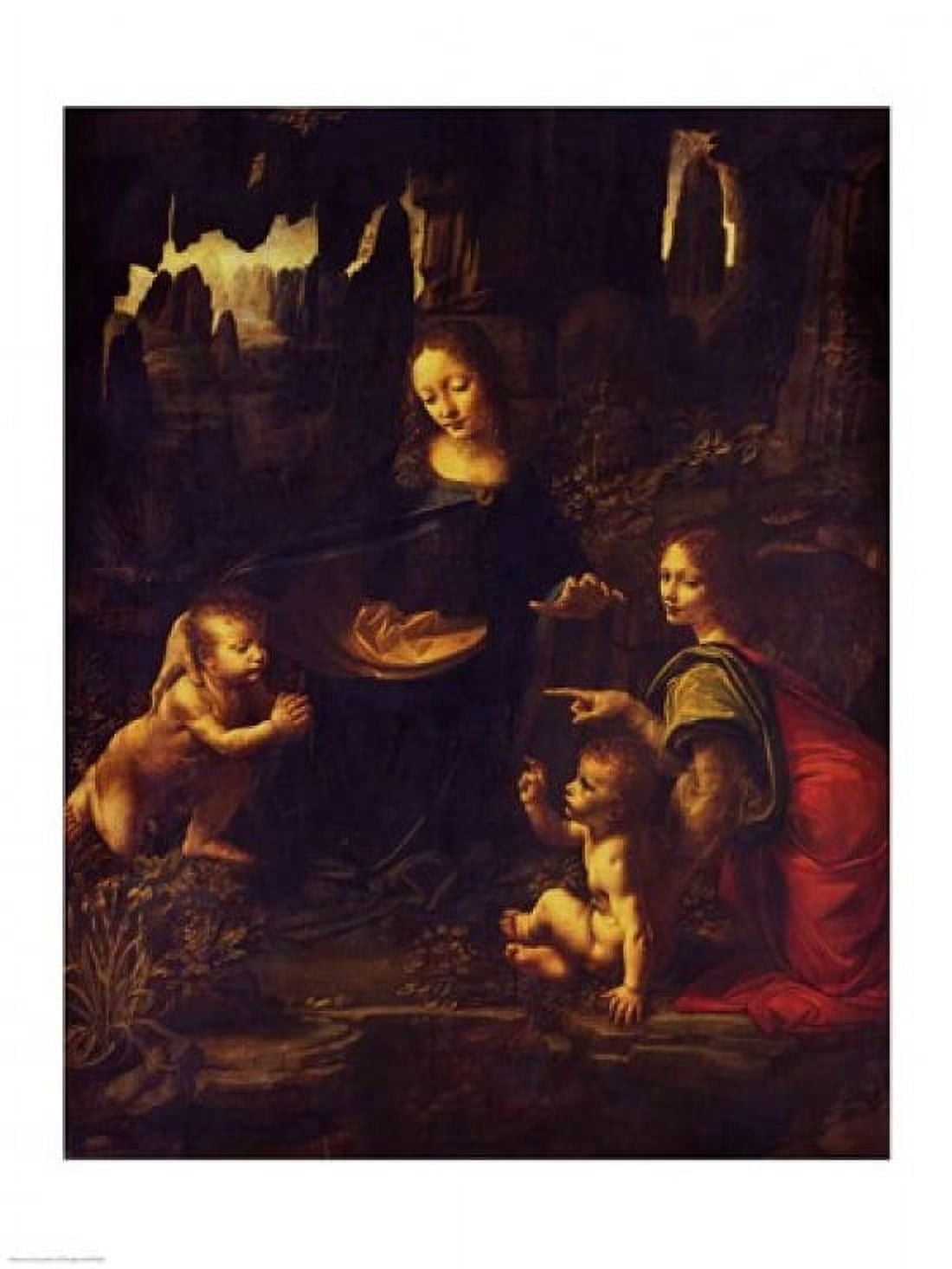 Madonna of the Rocks c1478 Canvas Art - Leonardo Da Vinci (18 x 24)