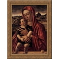 thumbnail image 1 of Madonna, with Child Standing on a Parapet 20x24 Gold Ornate Wood Framed Canvas Art by Bellini, Giovanni, 1 of 2