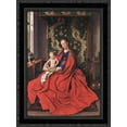 thumbnail image 1 of Madonna with the Child Reading 20x24 Black Ornate Wood Framed Canvas Art by Eyck, Jan van, 1 of 2